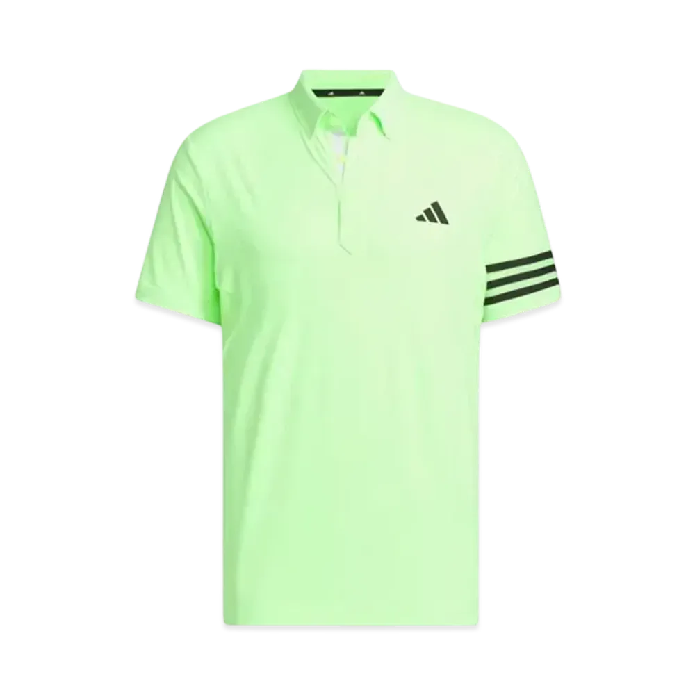 adidas 3 Stripes Mesh Vent Polo "Green Spark"