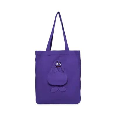graniph x McDonald's Grimasu Square Tote Bag S "Purple"