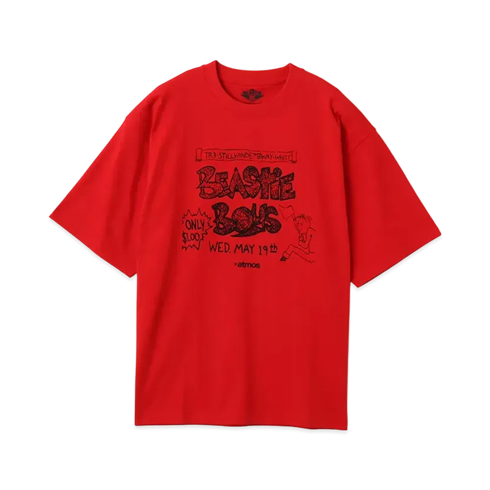 atmos x Beastie Boys Flyer T-Shirt "Red"