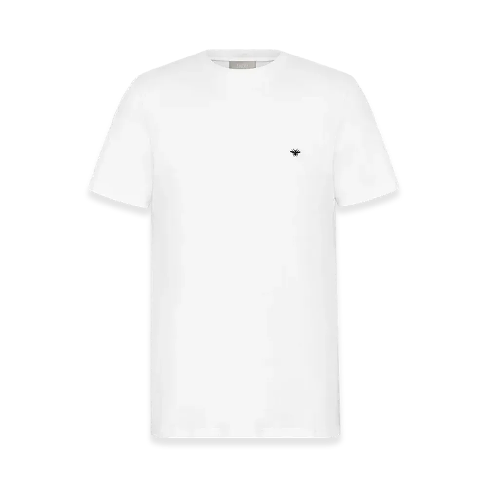 Dior T-Shirt with Bee Embroidery Jersey "White"
