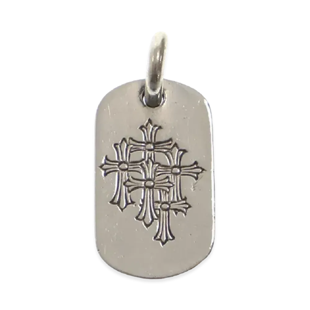 Chrome Hearts Dog Tag S Cemetery "Silver"