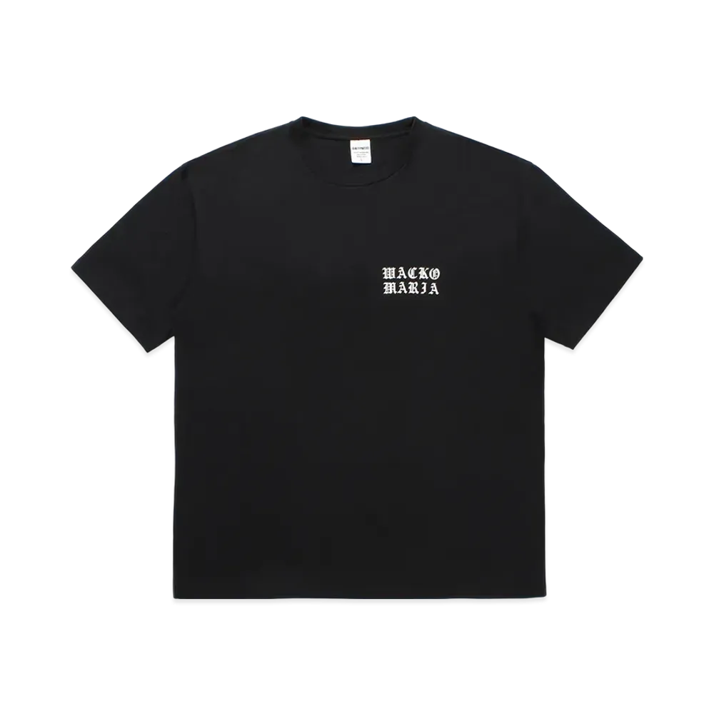 WACKO MARIA Washed Heavy Weight T-Shirt "Black"