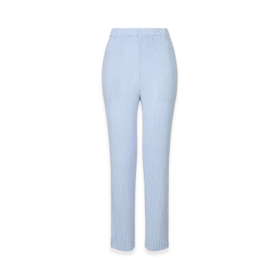 ISSEY MIYAKE Hatching Bottoms "LightBlue"