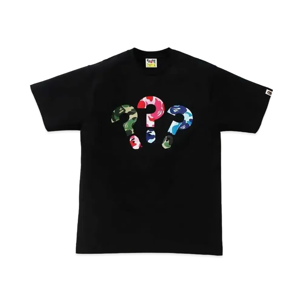 A BATHING APE PUNCTUATION TEE 6 "Black"