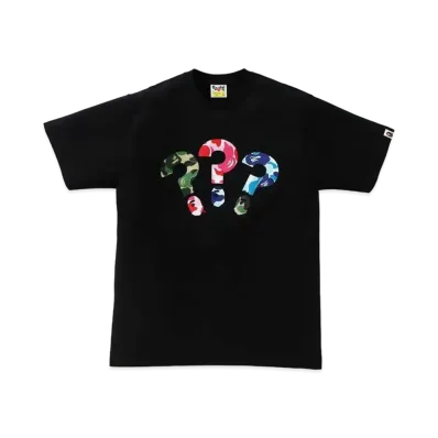 A BATHING APE PUNCTUATION TEE 6 "Black"