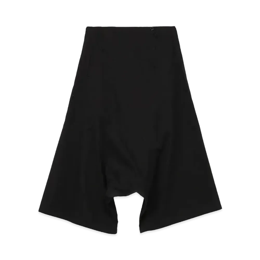 Yohji Yamamoto Y's TWILL WAIST LACE SAROUEL PANTS "Black"