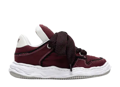 Maison MIHARA YASUHIRO WAYNE PUFFER OG Sole Patterned Lace Canvas Low-top Sneakers "Bordeaux"