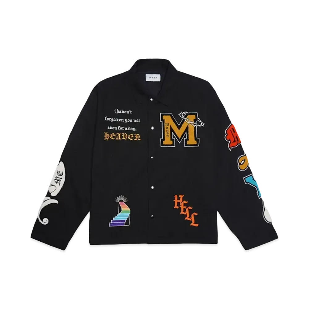 MAYO EXCLUSIVE EMBROIDERY COACH JACKET "BLACK"