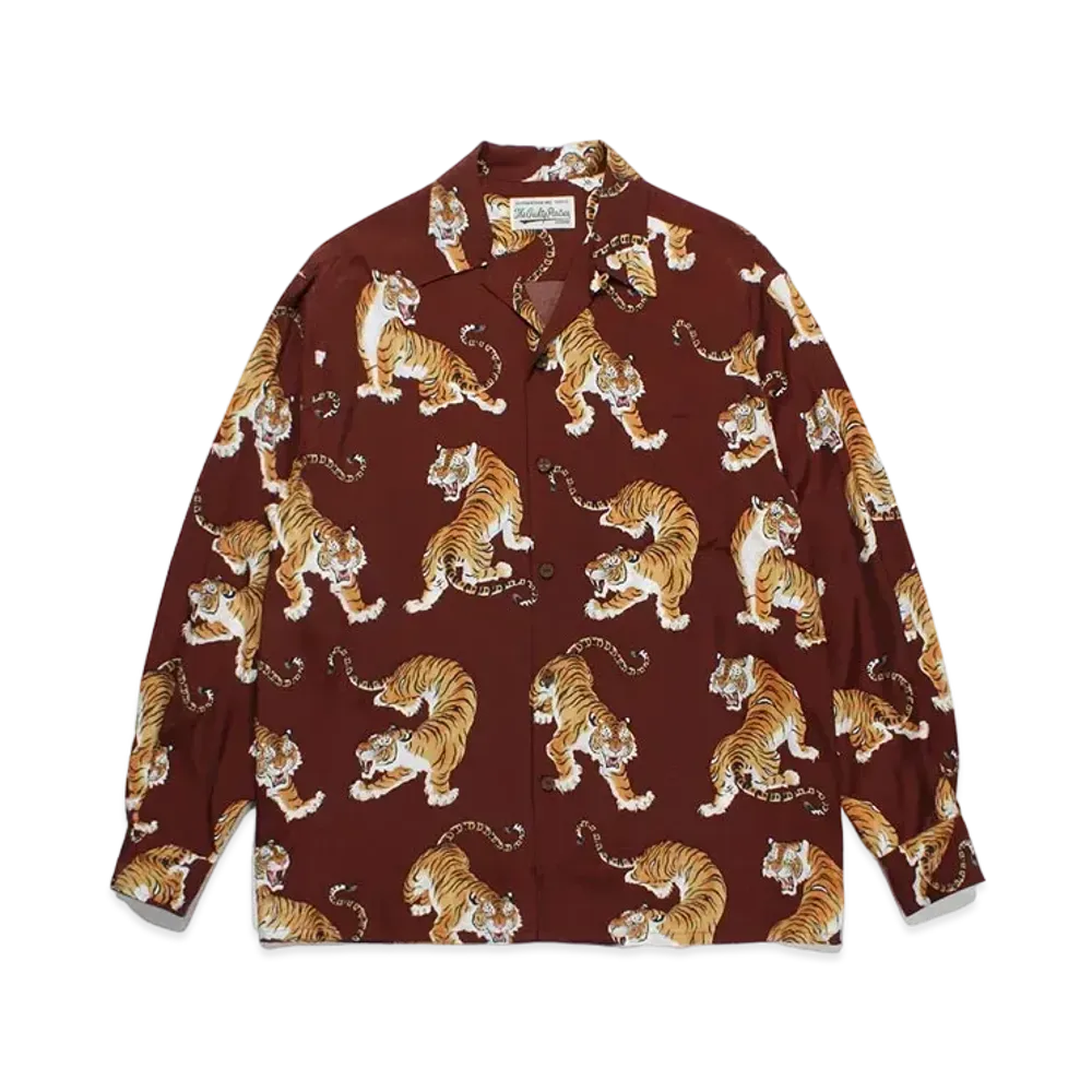 WACKO MARIA Tim Lehi / Hawaiian Shirt "Burgundy"