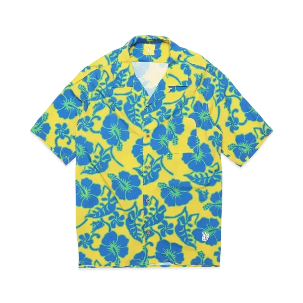 FR2 Hibiscus Aloha Shirt "Yellow"