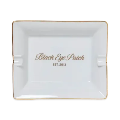 BlackEyePatch ASHTRAY (LARGE) "White"