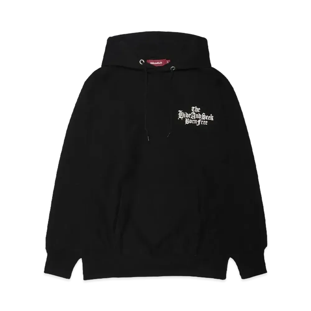 Hide and Seek The H&S Hooded Sweat Shirt "BLACK"