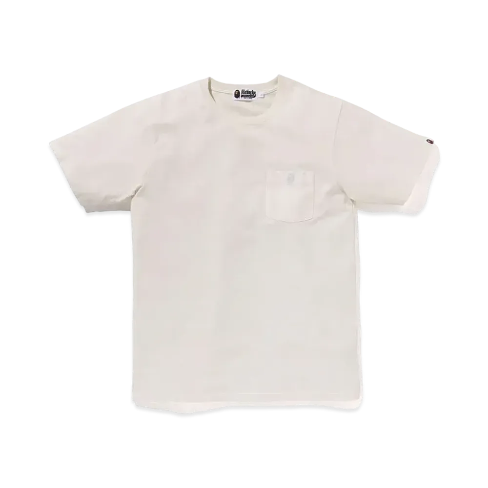 A BATHING APE Gaement Dye One Point Pocket Tee "Ivory"