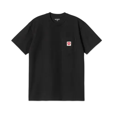 Carhartt WIP S/S Pocket Heart T-Shirt "Black/Red"