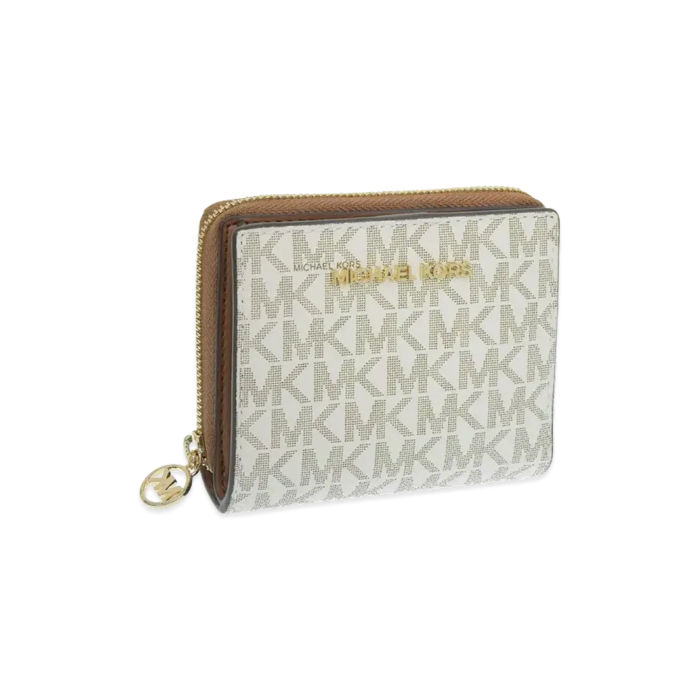MICHAEL KORS Women's Jet Set Travel Bifold Wallet "White"