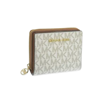MICHAEL KORS Women's Jet Set Travel Bifold Wallet "White"