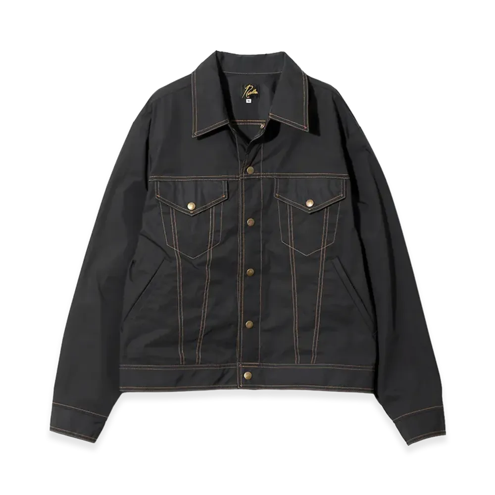 NEEDLES Jean Jacket - Memory Poly Taffeta "Black"