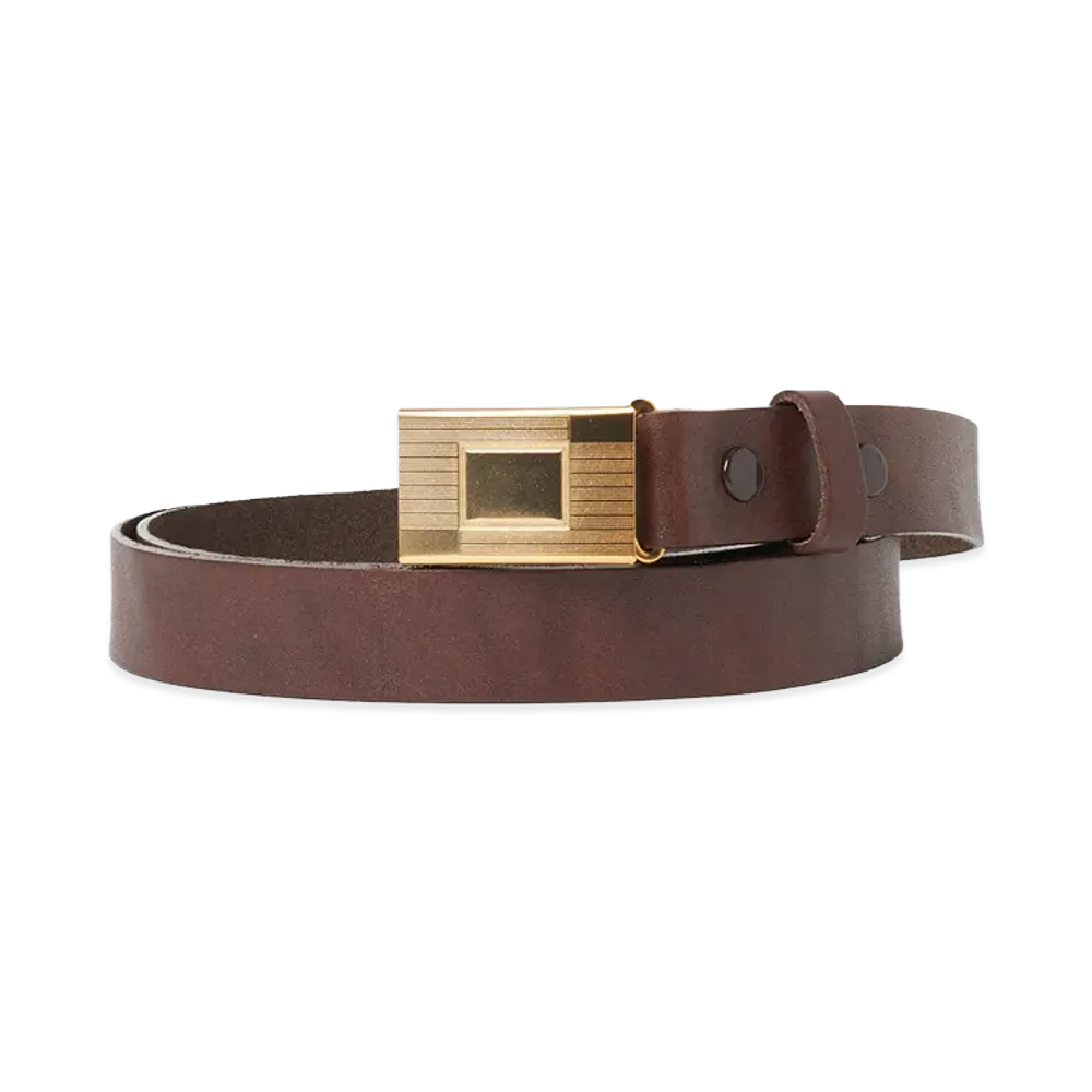 T.T Taiga Takahashi LOT.003 Hickok Belt "Mud Dyed Brown"
