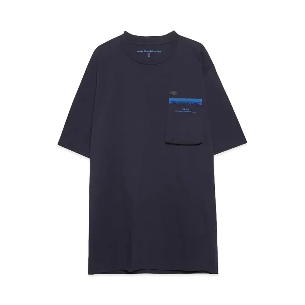 White Mountaineering POCKET T-SHIRT "NAVY"