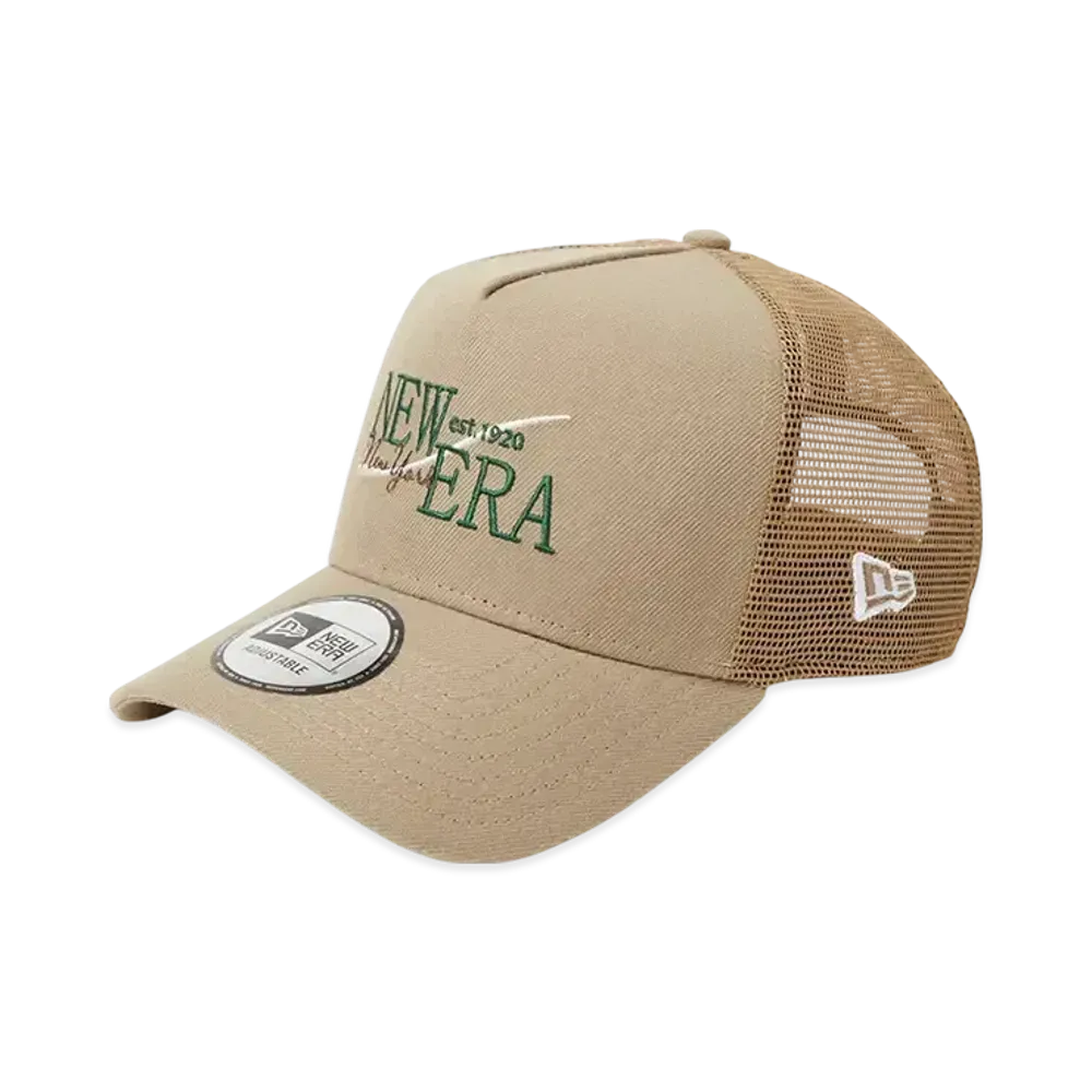 NEW 9Forty A-Frame Tracker Wind Logo "British Khaki"
