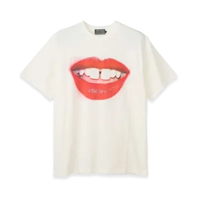 HYSTERIC GLAMOUR Terry Richardson Special Order/Gaptooth Smile T-Shirt "White"