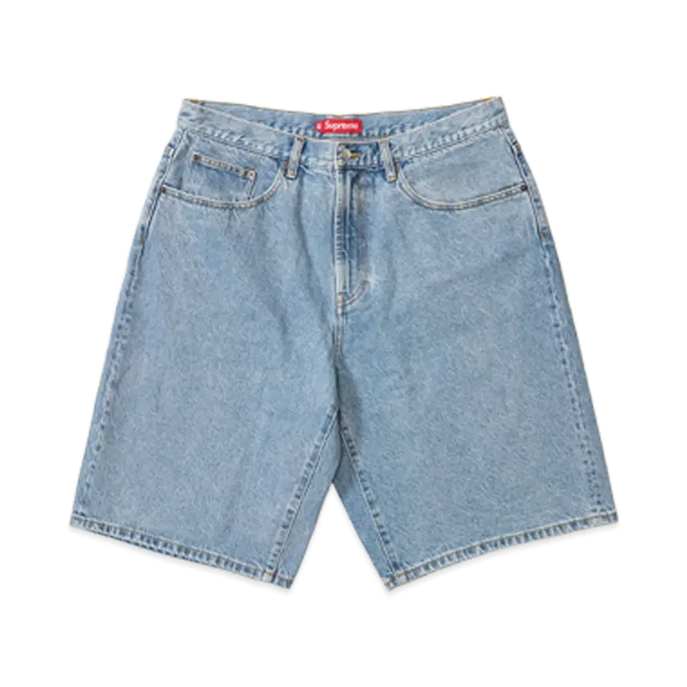 Supreme Baggy Denim Short (26SS) "Washed Indigo"