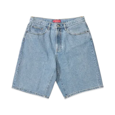 Supreme Baggy Denim Short (26SS) "Washed Indigo"