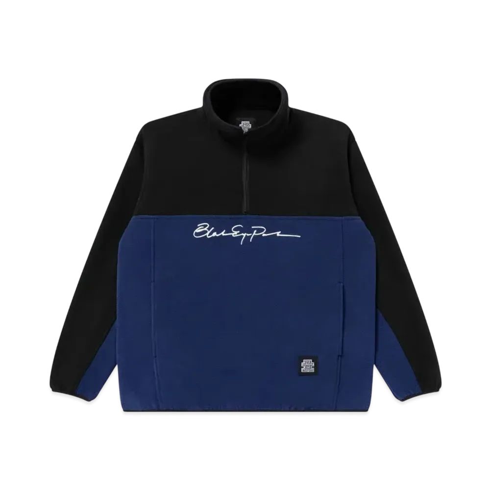 Blackeyepatch Autograph Logo Half Zip 2 Tone Fleece "Navy"