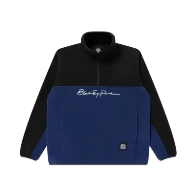 Blackeyepatch Autograph Logo Half Zip 2 Tone Fleece "Navy"