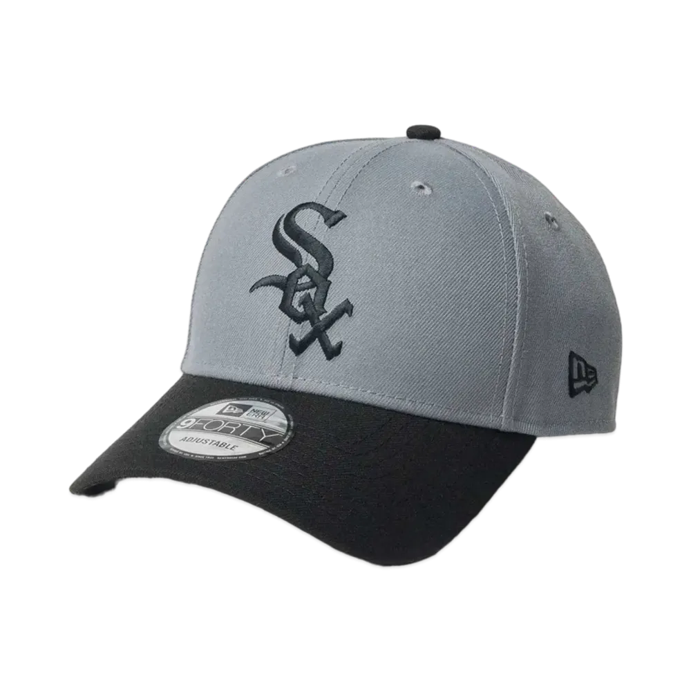 NEW ERA 9Forty MLB Color Custom Chicago White Sox Black Visor "Storm Gray"