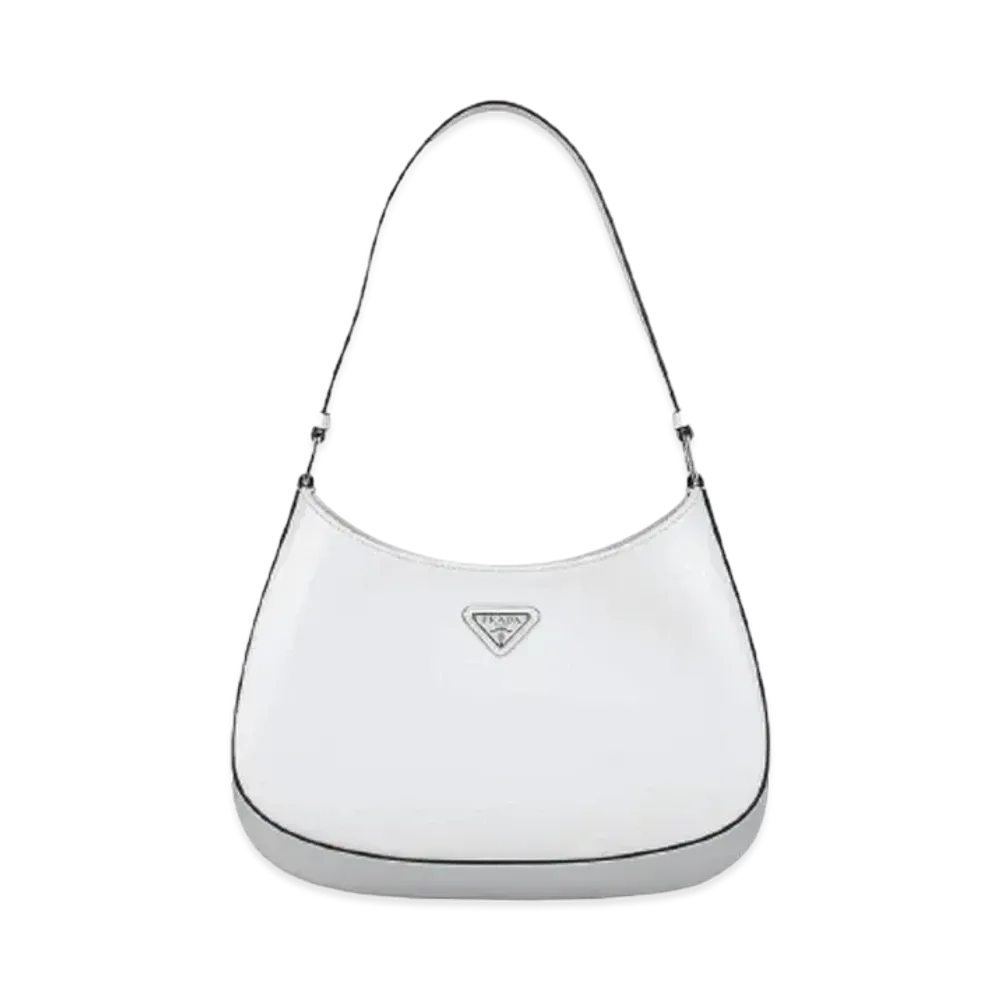 PPADA Cleo Brushed Leather Shoulder Bag "White"