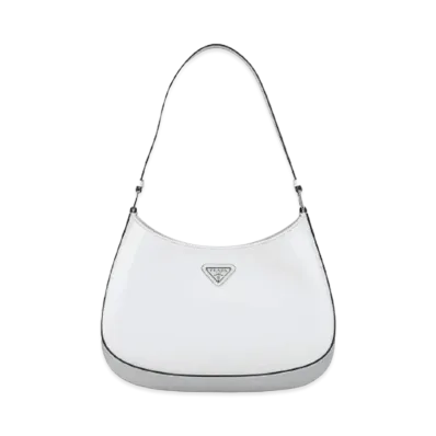 PPADA Cleo Brushed Leather Shoulder Bag "White"