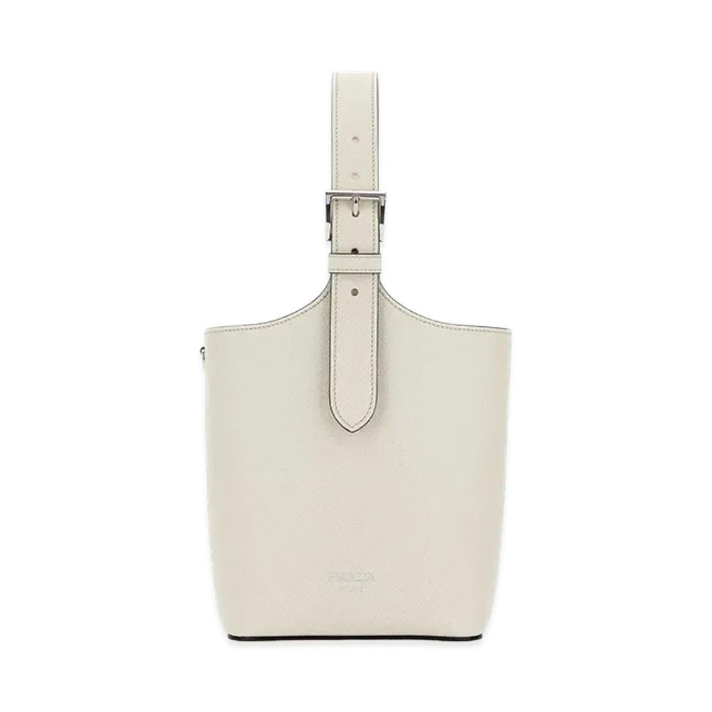PRADA Women's Leather Shoulder Bag "White"