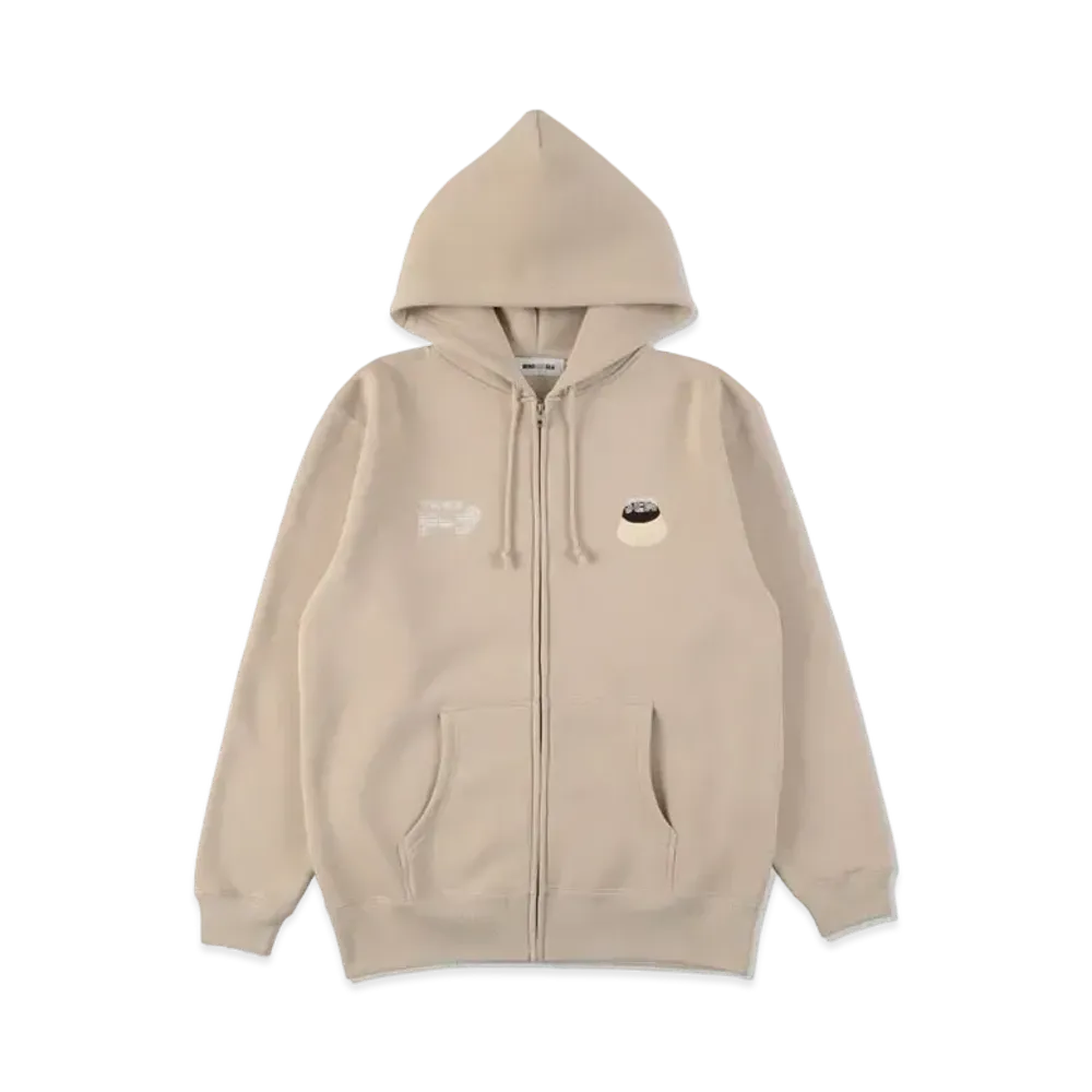 WIND AND SEA x KISSADOPE ZIP HOODIE "Beige"