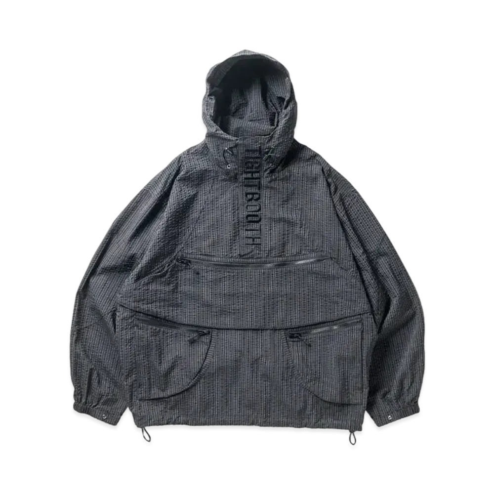 TIGHTBOOTH Seersucker Anorak "Black"