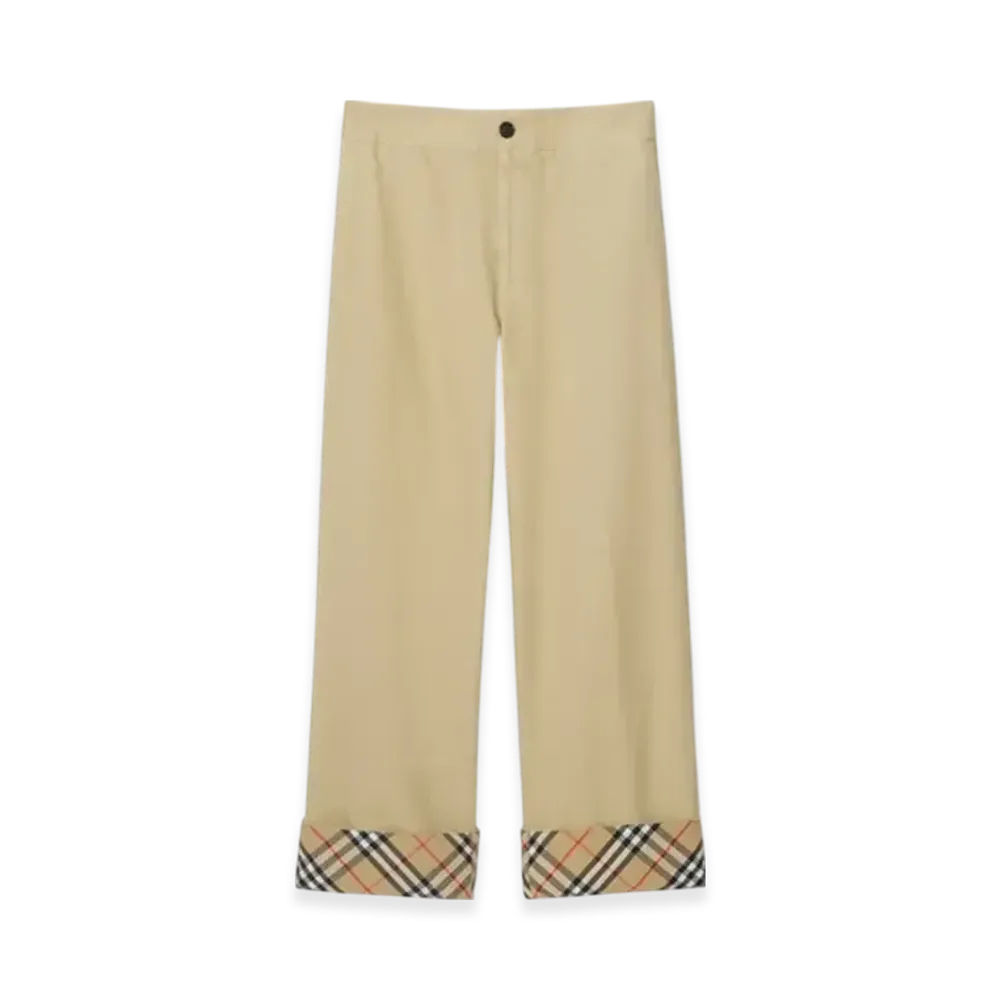 Burberry Gabardine Trousers "Hamper"