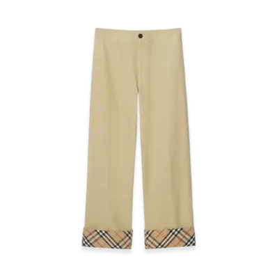 Burberry Gabardine Trousers "Hamper"