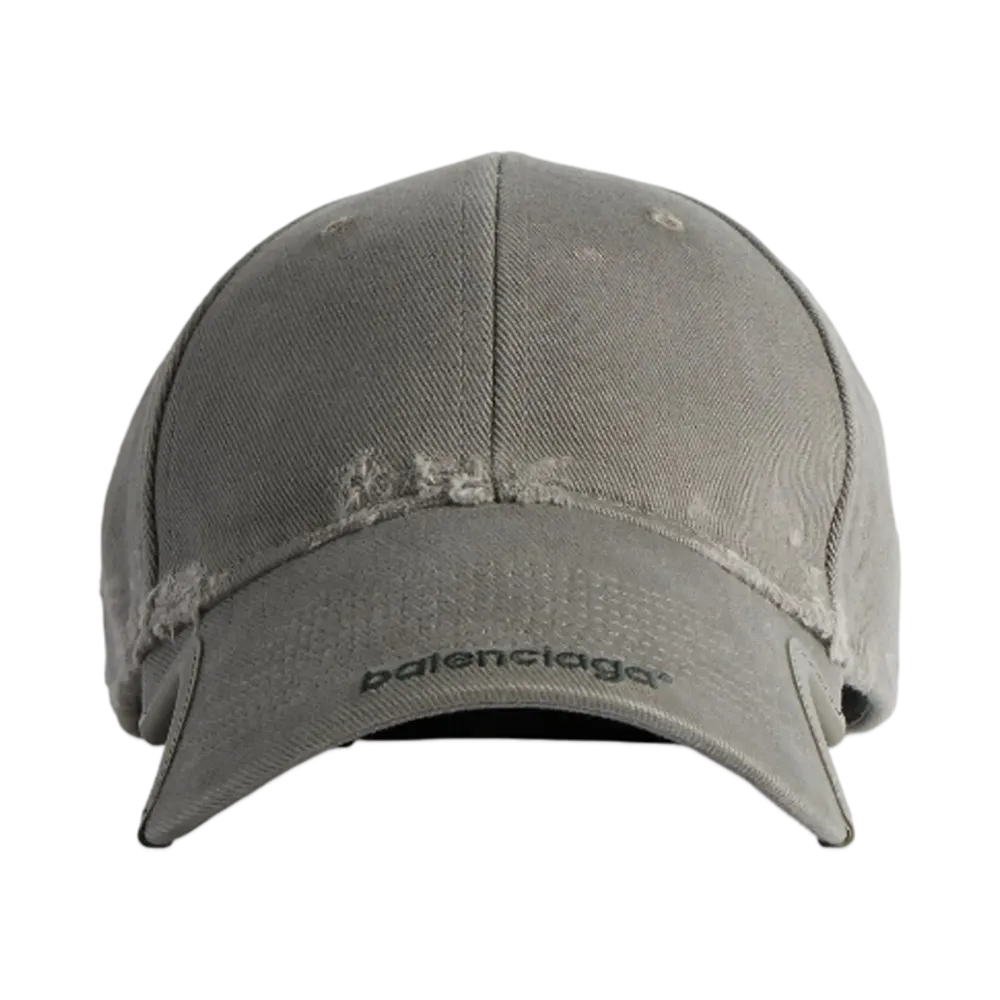 BALENCIAGA Cap in Cotton Drill "Dark Gray"