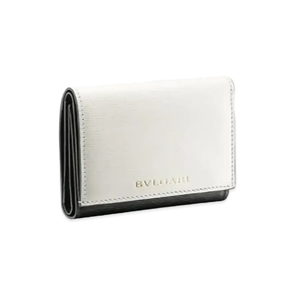 BVLGARI B.Zero1 Trifold Wallet "White"