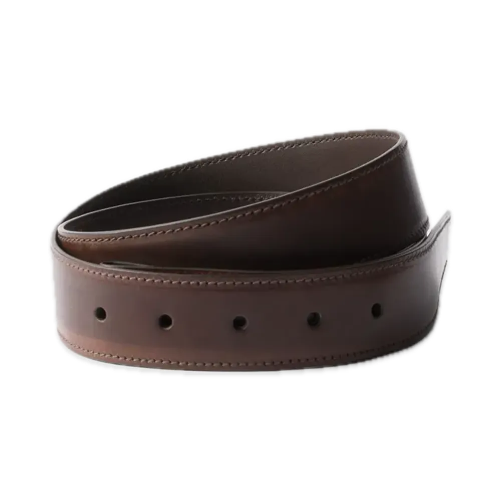 PRADA Leather Belt Strap "Dark Brown"