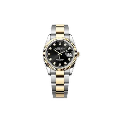 ROLEX Datejust 36 Oystersteel & Yellow Gold "Black"
