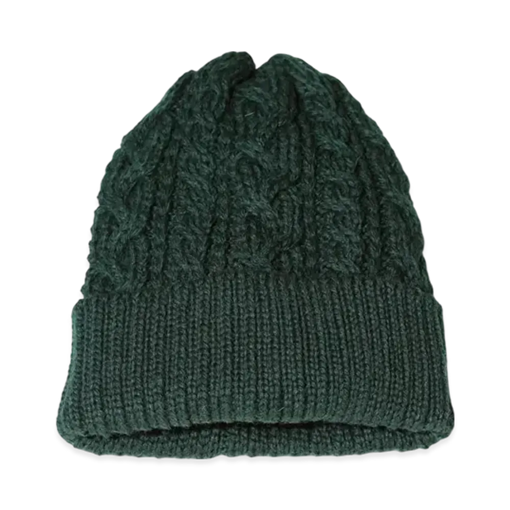 BEAMS Cable Watch Cap "DarkGreen"