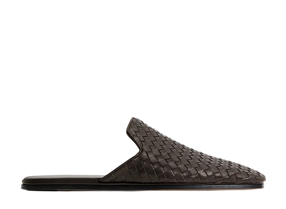 Bottega Veneta Palazzo Slippers "Espresso"