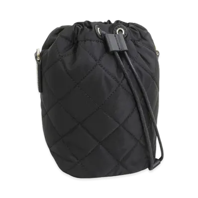 FURLA Vertigine Mini Drawstring Pouch "Black"