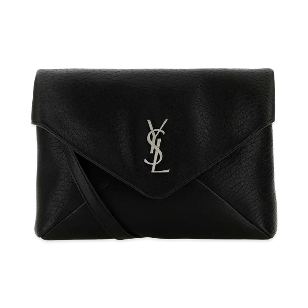 Saint Laurent Leather Cassandra Clutch "Black"