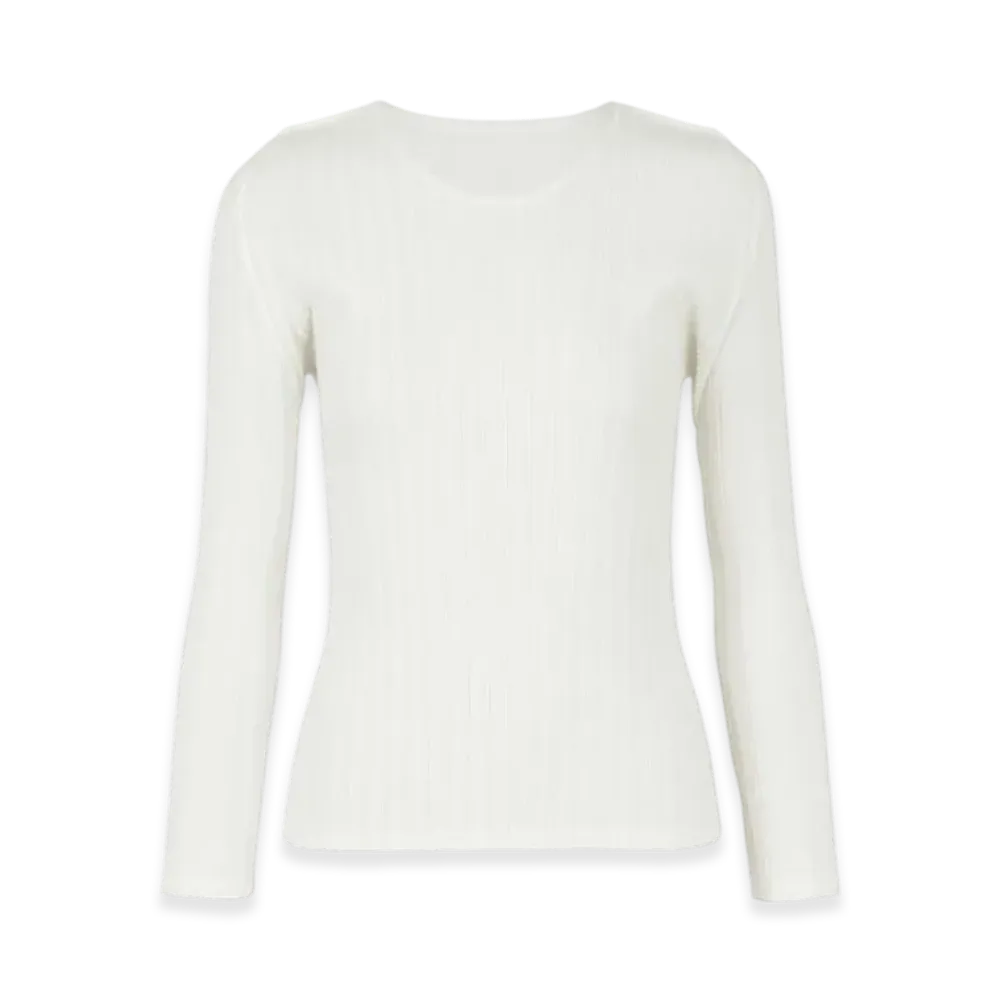 PLEATS PLEASE ISSEY MIYAKE Rib Pleats Basics "White"