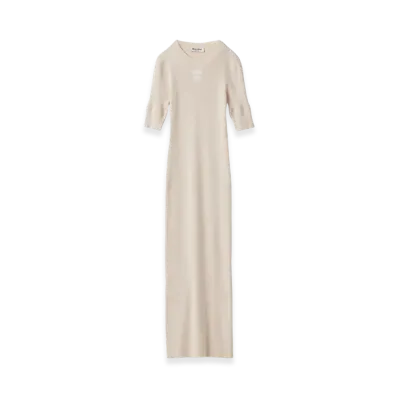 MIU MIU Women's Cotton Knit Dress "Ivory"