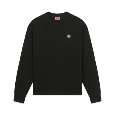 KENZO 'LUCKY TIGER CREST' EmbroideredClassic Sweat "Black"