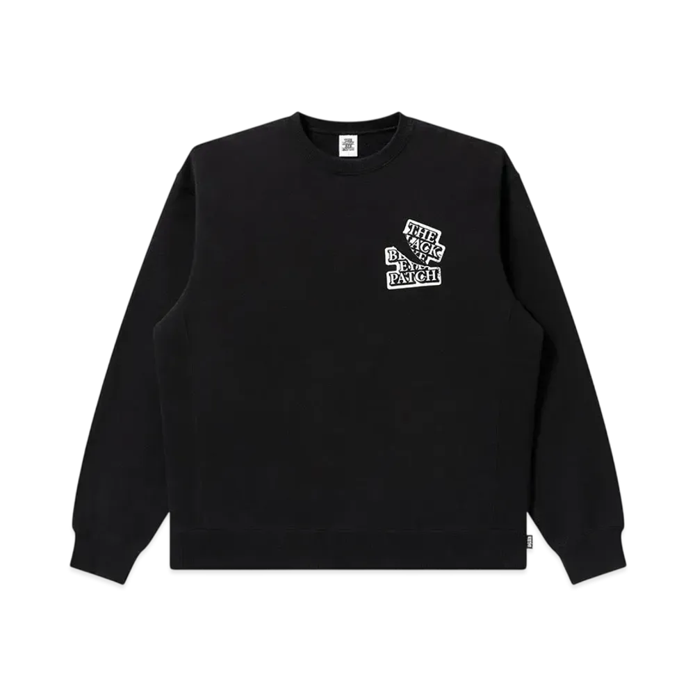 Blackeyepatch Ripped Apart Og Label Crew Sweat "Black"