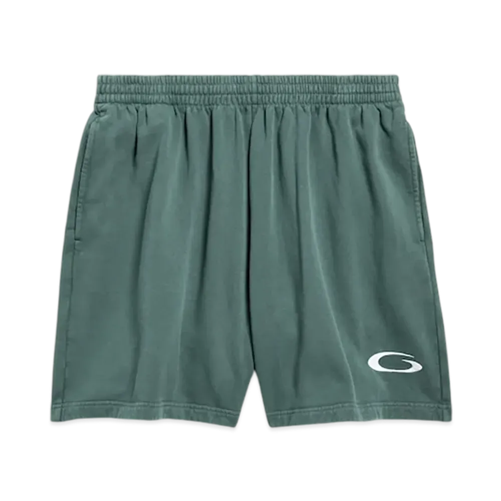 BALENCIAGA Basketball Sweat Shorts "Dark Green/Grey"